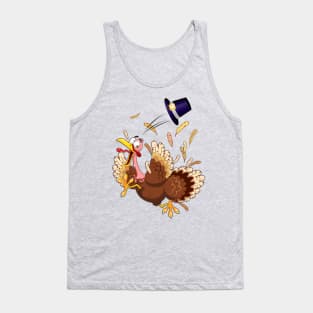 Funny Turkey escape Thanksgiving Character Tank Top